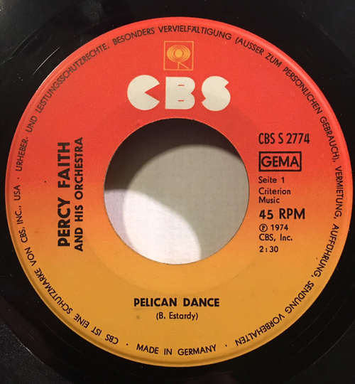 Cover Percy Faith & His Orchestra - Pelican Dance (7) Schallplatten Ankauf