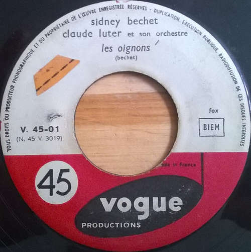Cover Sidney Bechet, Claude Luter Et Son Orchestre - Les Oignons / September Song (7, Single) Schallplatten Ankauf