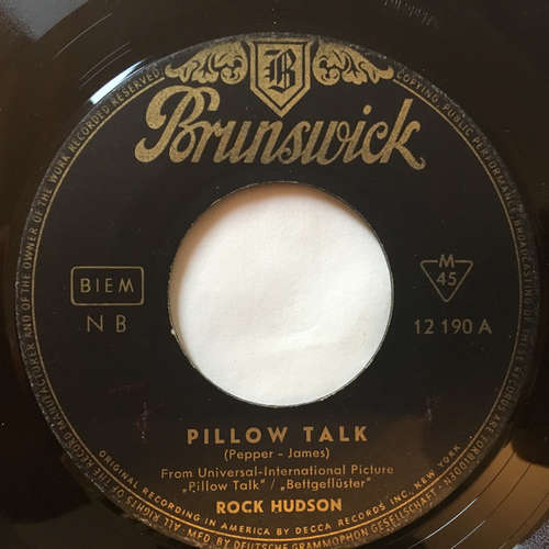 Cover Rock Hudson (2) - Pillow Talk (7) Schallplatten Ankauf