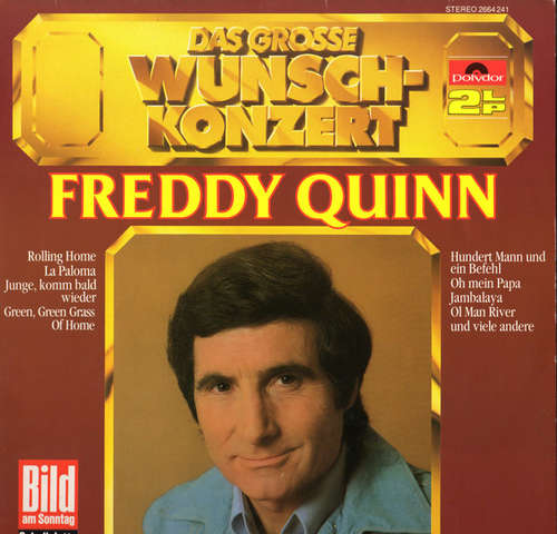 Cover Freddy Quinn - Das Grosse Wunschkonzert (2xLP, Comp) Schallplatten Ankauf