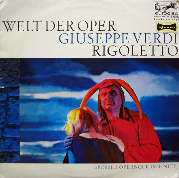 Cover Giuseppe Verdi, Das Orchester der Wiener Volksoper* - Leitung: Argeo Quadri - Rigoletto - Großer Opernquerschnitt (LP, Club) Schallplatten Ankauf