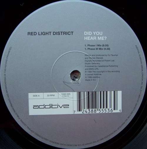 Cover Red Light District - Did You Hear Me? (12) Schallplatten Ankauf