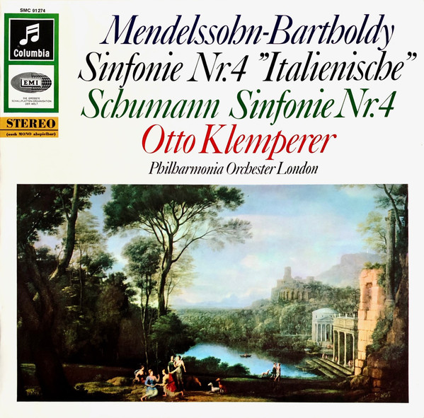 Cover Mendelssohn-Bartholdy* - Schumann* - Otto Klemperer, Philharmonia Orchestra London* - 4. Sinfonie ..Italienische'' / 4. Sinfonie (LP) Schallplatten Ankauf