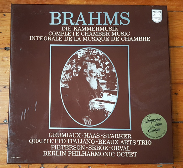 Cover Brahms* - Die Kammermusik = Complete Chamber Music = Intégrale De La Musique De Chambre (15xLP + Box, Comp) Schallplatten Ankauf