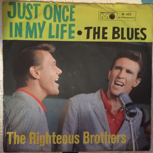 Cover The Righteous Brothers - Just Once In My Life / The Blues (7) Schallplatten Ankauf