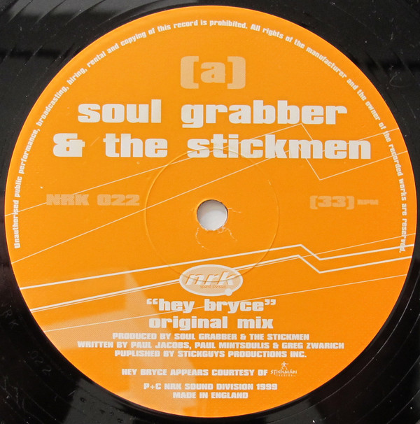 Bild Soul Grabber & The Stickmen - Hey Bryce (12) Schallplatten Ankauf