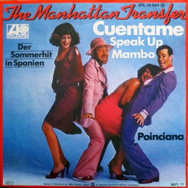 Cover The Manhattan Transfer - Cuentame  - Speak Up Mambo (7, Single) Schallplatten Ankauf
