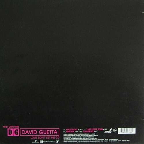 Cover David Guetta Feat. Chris Willis - Love, Don't Let Me Go (12) Schallplatten Ankauf