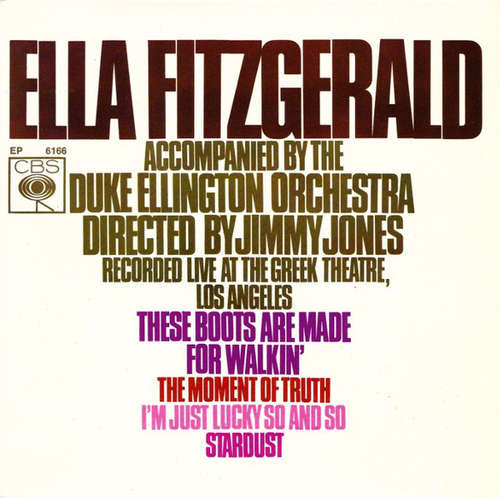 Cover Ella Fitzgerald - Accompanied By The Duke Ellington Orchestra Directed By Jimmy Jones (7, EP) Schallplatten Ankauf