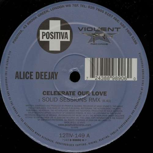 Cover Celebrate Our Love (Remixes) Schallplatten Ankauf