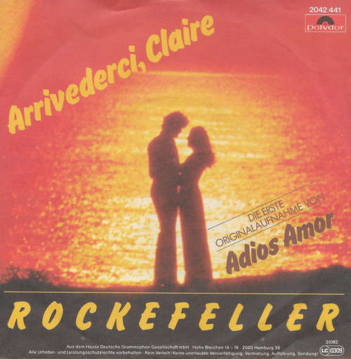 Cover Rockefeller (2) - Arrivederci Claire (7, Single) Schallplatten Ankauf