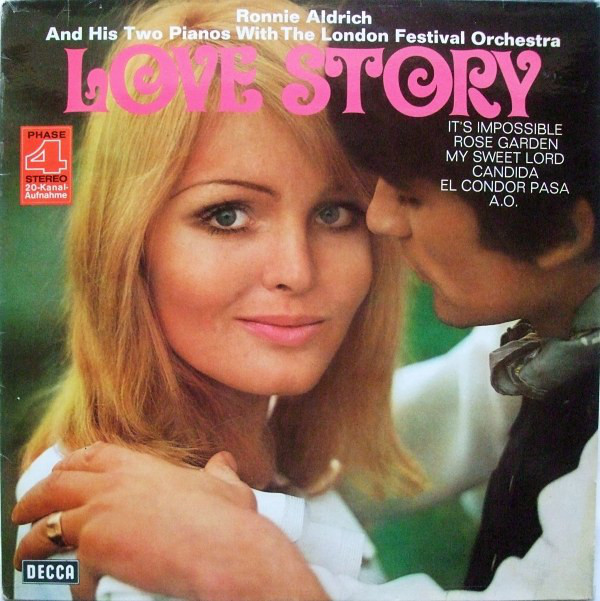 Cover Ronnie Aldrich And His Two Pianos  With The London Festival Orchestra - Love Story (LP, Album) Schallplatten Ankauf