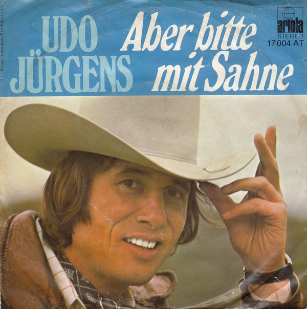 Cover Udo Jürgens - Aber Bitte Mit Sahne / Vier Stunden In Der Woche (7, Single) Schallplatten Ankauf