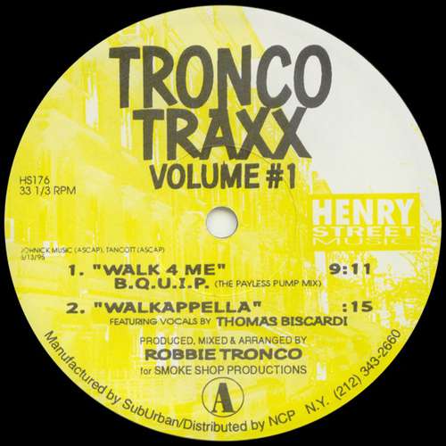 Cover Tronco Traxx - Tronco Traxx Volume #1 (12) Schallplatten Ankauf