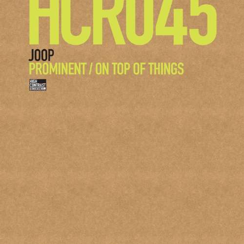 Cover Joop - Prominent / On Top Of Things (12) Schallplatten Ankauf