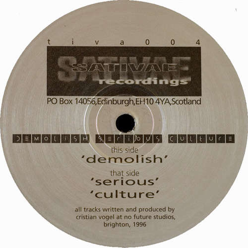 Cover Cristian Vogel - Demolish Serious Culture (12) Schallplatten Ankauf
