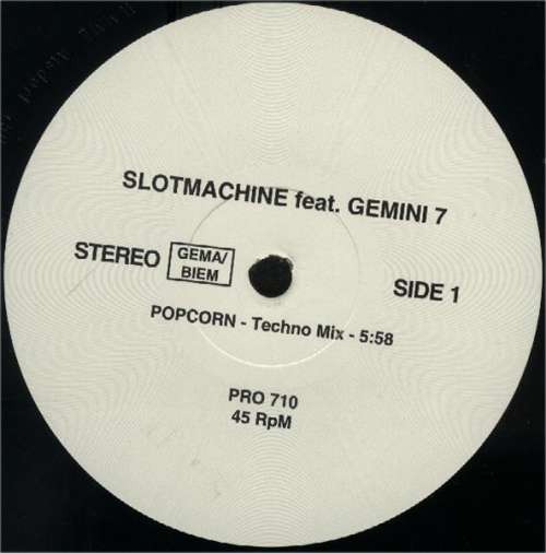 Cover Slotmachine Feat. Gemini 7 (2) - Popcorn (Techno Mix) (12, Promo) Schallplatten Ankauf