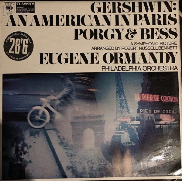 Cover George Gershwin, Eugene Ormandy, Philadelphia Orchestra* - An American In Paris / Porgy And Bess A Symphonic Picture (LP, Album) Schallplatten Ankauf