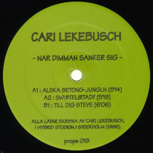 Cover Cari Lekebusch - Nar Dimman Sanker Sig (12) Schallplatten Ankauf