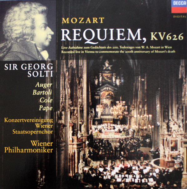 Cover Mozart*, Georg Solti - Mozart: Requiem, K626 (LP) Schallplatten Ankauf