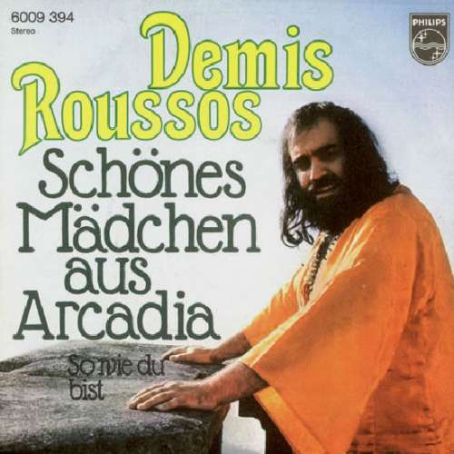 Cover Demis Roussos - Schönes Mädchen Aus Arcadia (7, Single) Schallplatten Ankauf