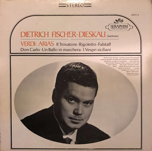 Cover Verdi* : Dietrich Fischer-Dieskau - Arias (LP, RE) Schallplatten Ankauf