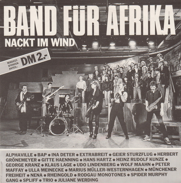 Cover Band Für Afrika - Nackt Im Wind (7, Single) Schallplatten Ankauf