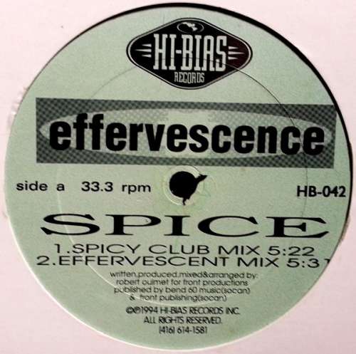 Cover Effervescence - Spice (12) Schallplatten Ankauf