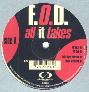 Cover F.O.D. - All It Takes (12) Schallplatten Ankauf
