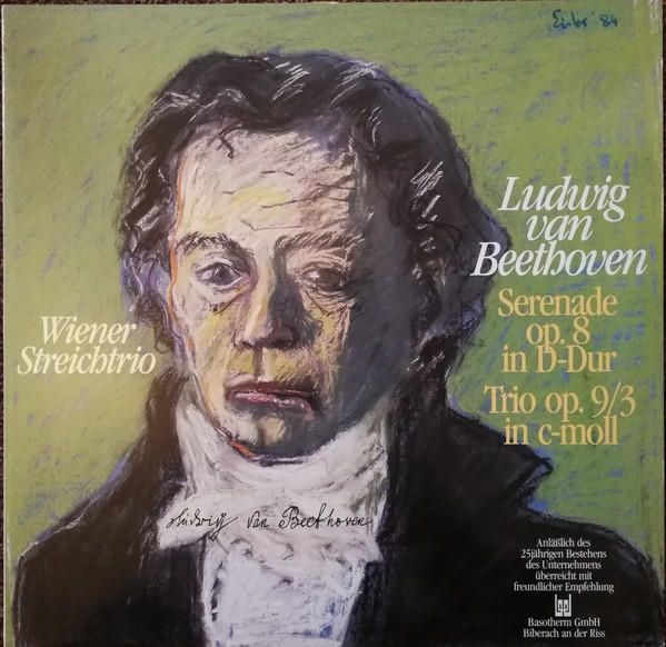 Cover Ludwig Van Beethoven - Wiener Streichtrio - Serenade Op.8 In D-Dur / Trio Op. 9/3 In C-moll (LP, Promo) Schallplatten Ankauf