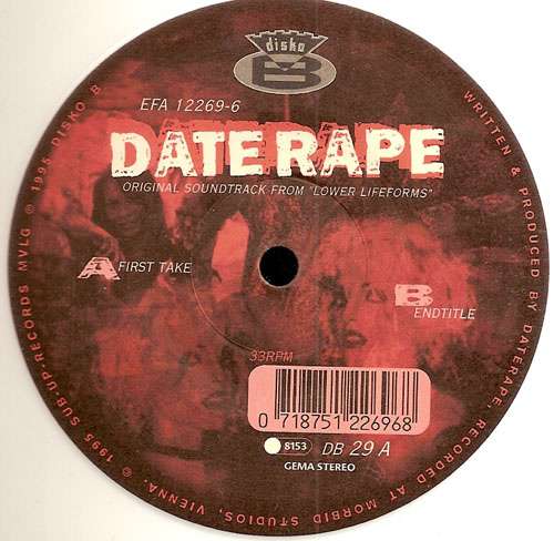 Cover Daterape - Original Soundtrack From Lower Lifeforms (12, Whi) Schallplatten Ankauf