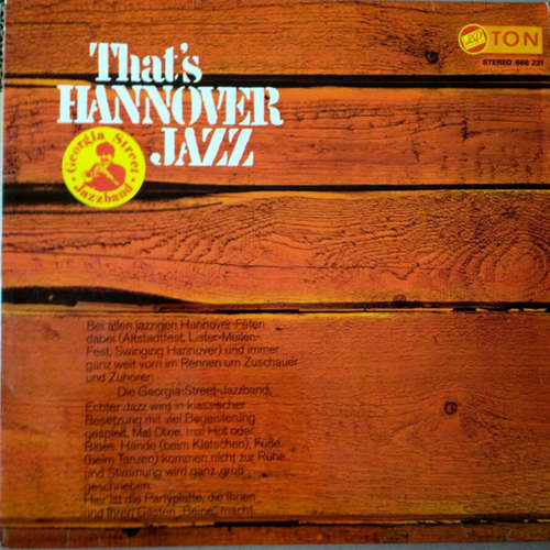 Cover Georgia Street Jazzband - That's Hannover-Jazz (LP) Schallplatten Ankauf