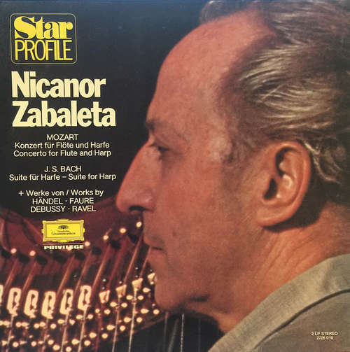 Cover Nicanor Zabaleta, J.S. Bach*, Mozart* - Mozart: Konzert Für Flöte Und Harfe / J.S. Bach: Suite Für Harfe / + Werke von Händel, Faure, Debussy, Ravel (2xLP) Schallplatten Ankauf