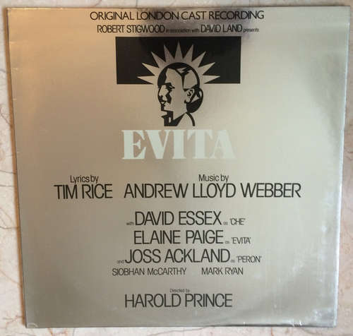 Cover Tim Rice Andrew Lloyd Webber* - Evita (Original London Cast Recording) (LP, Album, Gat) Schallplatten Ankauf