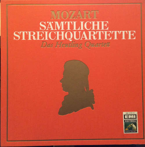 Cover W.A. Mozart* - Das Heutling Quartett* - Sämtliche Streichquartette (10xLP, Promo + Box) Schallplatten Ankauf