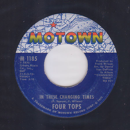 Cover Four Tops - In These Changing Times (7, Ame) Schallplatten Ankauf
