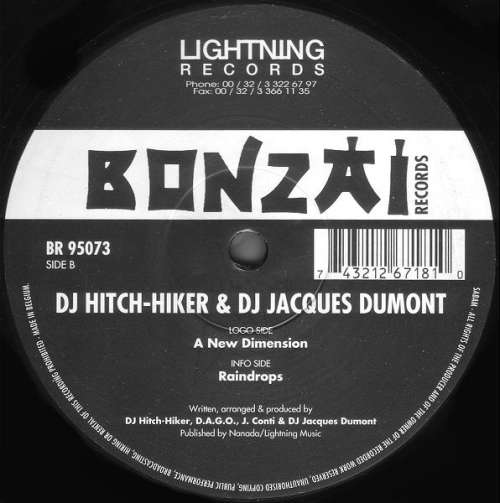 Cover DJ Hitch-Hiker & DJ Jacques Dumont* - A New Dimension (12) Schallplatten Ankauf