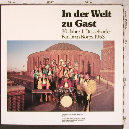 Cover 1. Düsseldorfer Fanfaren-Korps 1953* - In Der Welt Zu Gast (LP, Comp, Gat) Schallplatten Ankauf