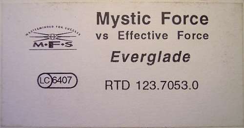 Cover Mystic Force vs. Effective Force - Everglade (12, W/Lbl, Promo) Schallplatten Ankauf