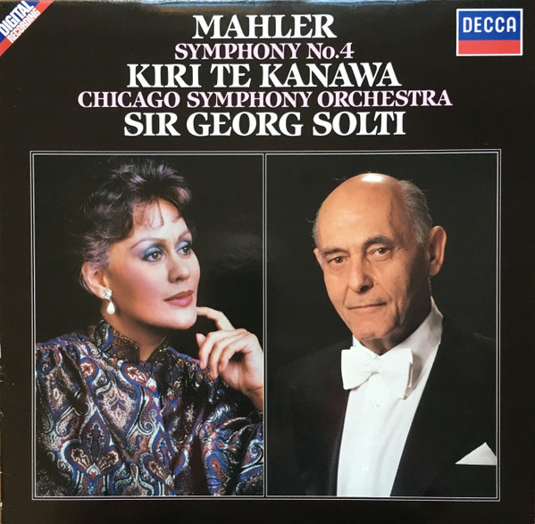 Cover Mahler* - Kiri Te Kanawa, Chicago Symphony Orchestra*, Sir Georg Solti* - Symphony No. 4 (LP) Schallplatten Ankauf