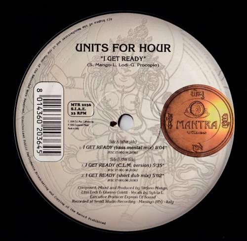 Cover Units For Hour - I Get Ready (12) Schallplatten Ankauf