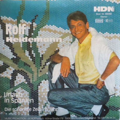 Cover Rolf Heidemann - Urlaub In Spanien (7, Single) Schallplatten Ankauf