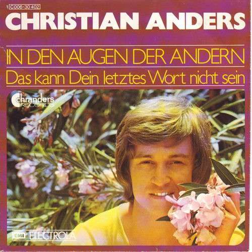 Cover Christian Anders - In Den Augen Der Andern (7, Single) Schallplatten Ankauf