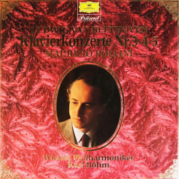 Cover Ludwig van Beethoven - Maurizio Pollini, Wiener Philharmoniker, Karl Böhm - Klavierkonzerte Nr. 3・4・5 (Box, Comp + 2xLP) Schallplatten Ankauf