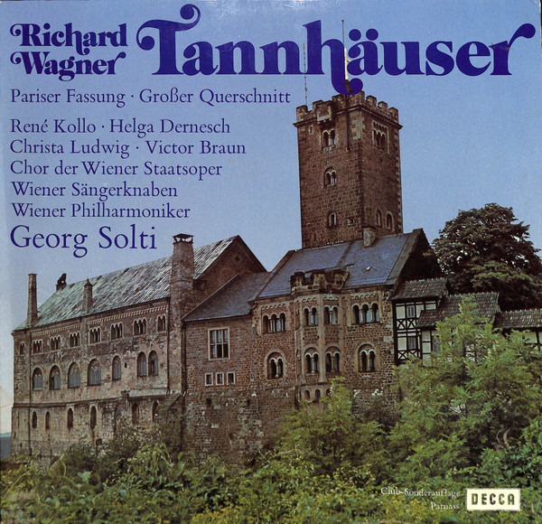 Cover Richard Wagner - Tannhäuser Pariser Fassung Grosser Querschnitt (LP) Schallplatten Ankauf