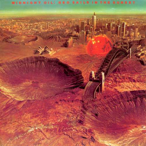 Cover Midnight Oil - Red Sails In The Sunset (LP, Album, RE) Schallplatten Ankauf