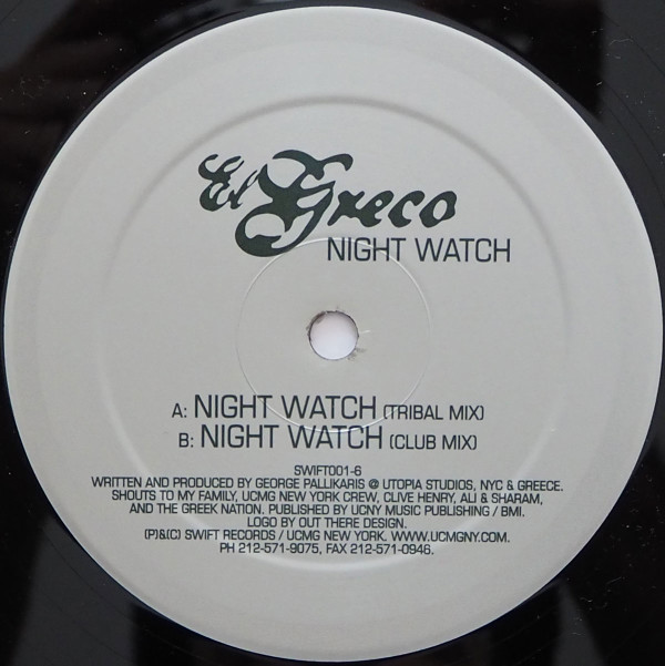 Cover El Greco - Night Watch (12) Schallplatten Ankauf