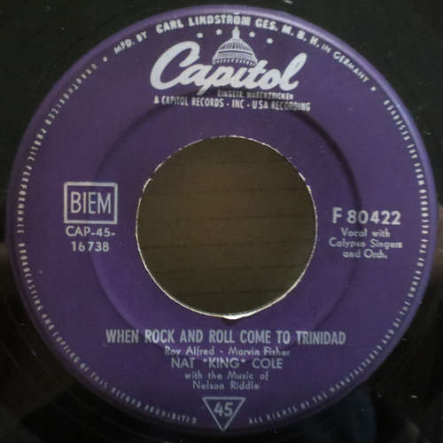Cover Nat King Cole - When Rock And Roll Come To Trinidad (7) Schallplatten Ankauf