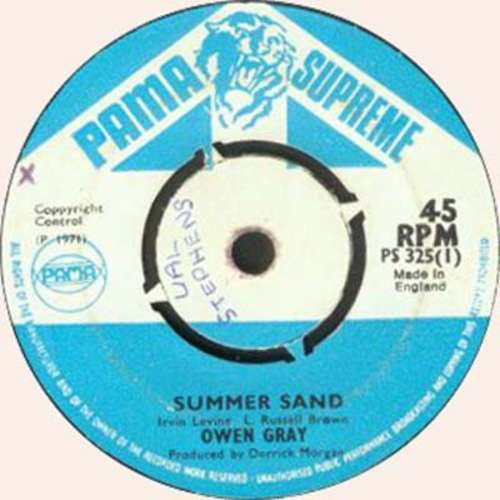 Cover Owen Gray - Summer Sand / Something To Remind Me (7) Schallplatten Ankauf