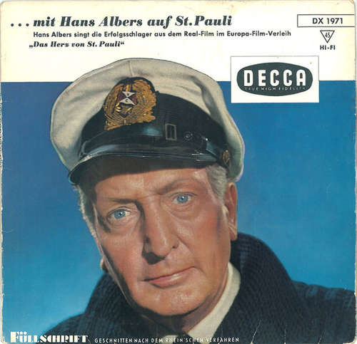 Cover Hans Albers - ...Mit Hans Albers Auf St. Pauli (7, EP, Mono, Whi) Schallplatten Ankauf